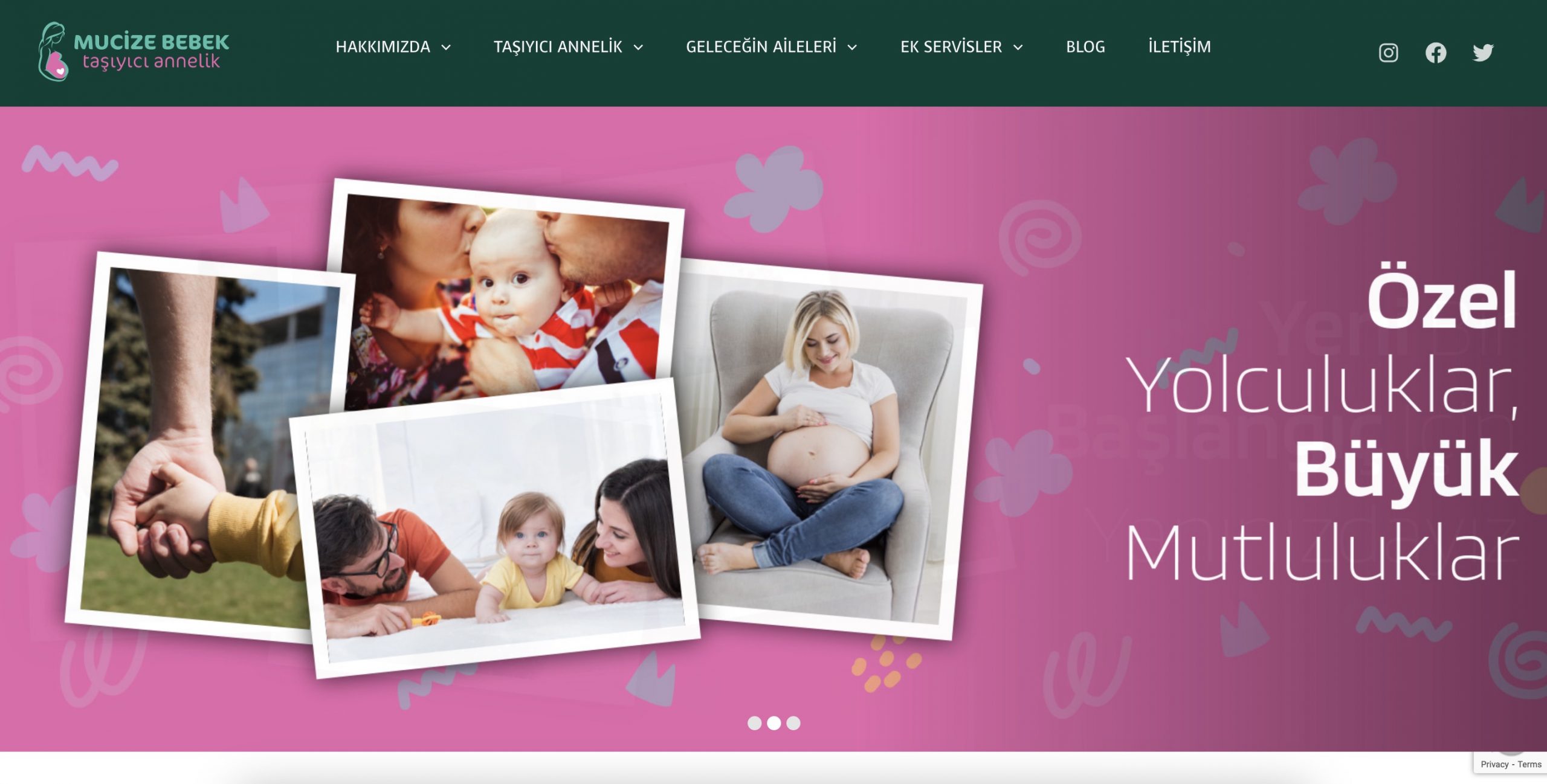 Mucize Bebek Taşıyıcı Annelik Websitesi & Digital Marketing